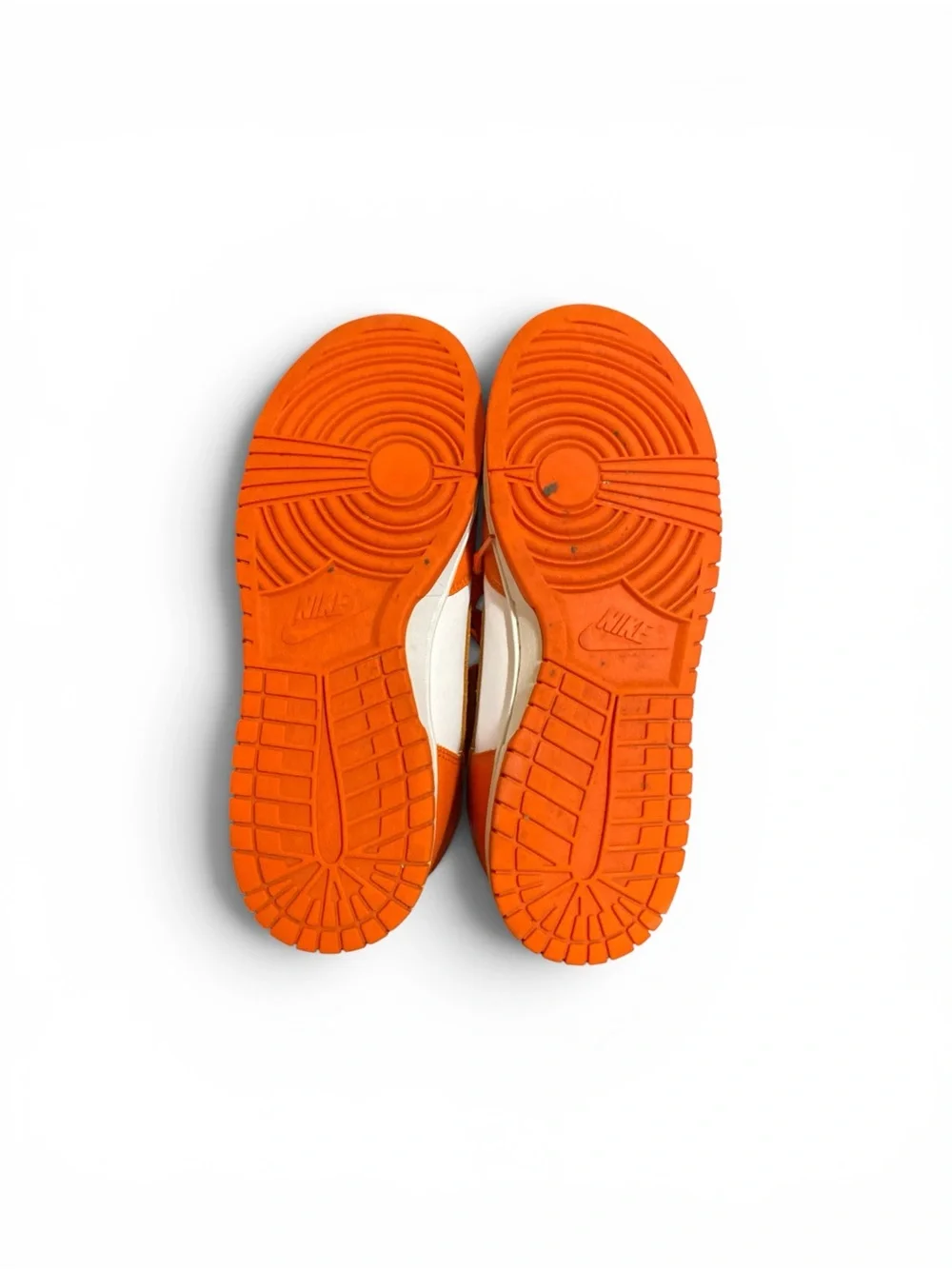 Nike High-Top Sneakers in Orange and White